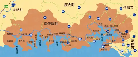 南伊勢町マップ