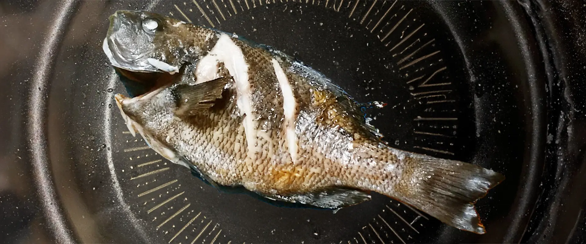 フライパンで塩焼き