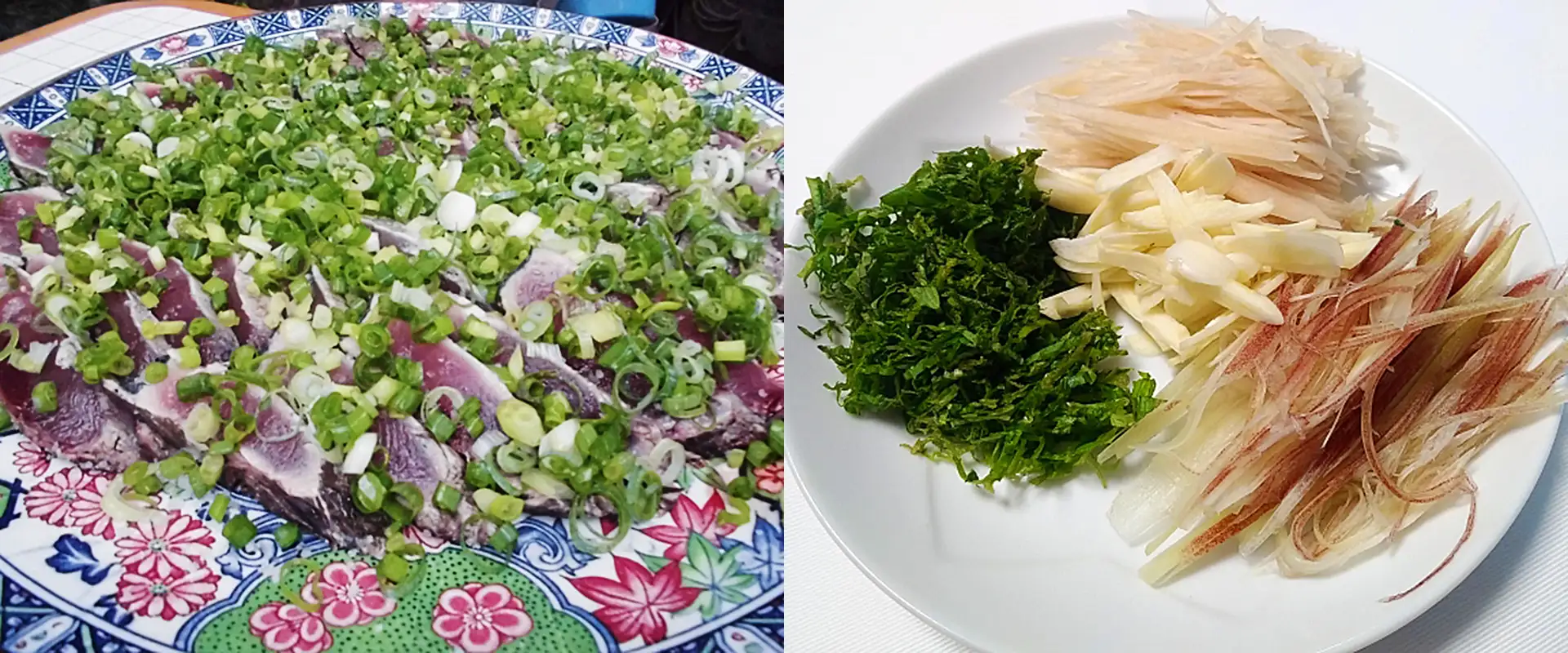 たっぷりの薬味